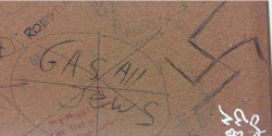 Pretoria University 2017 - https://www.timesofisrael.com/gas-all-jews-swastika-drawn-on-south-african-campus/