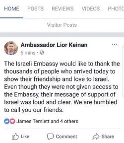 Israeli Ambassadors' Tweet
