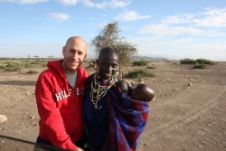 Hanoch Daum with MOther and Child