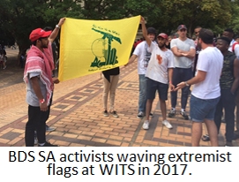 BDS SA activists at WITS