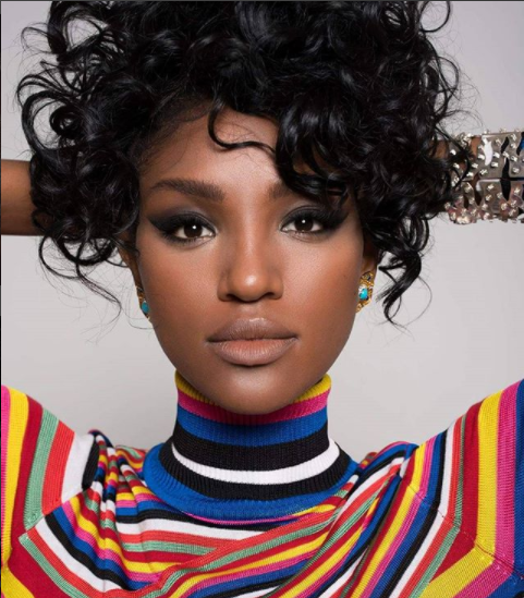 Former Miss Israel Yityish "Titi" Aynaw, the first Ethiopian to achieve the title. 