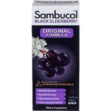 Sambucol Black Elderberry medicine. 