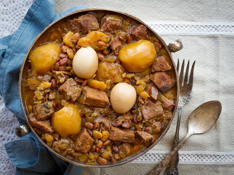 A traditional Cholent stew, picture by Louise Mellor