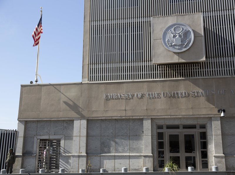 US Embassy in Tel Aviv (Ariel Schalit:AP)