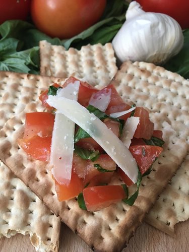 Matzah Bruschetta 