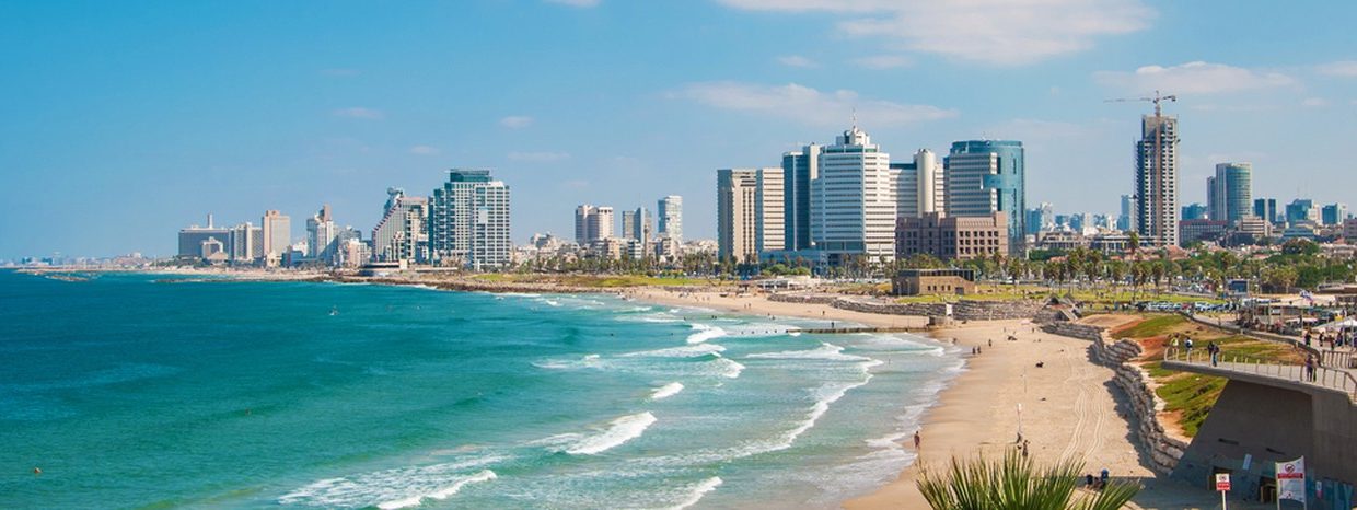 Tel Aviv beaches from the Leonardo Hotel.