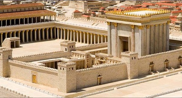 Artists rendering of the First Temple that King Solomon built. Israeltoday.co.il